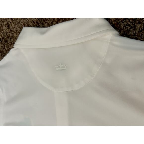 NWT Peter Millar Women’s Medium Golf‎ Polo White UPF 50+ Embroidered Logo - Picture 8 of 10